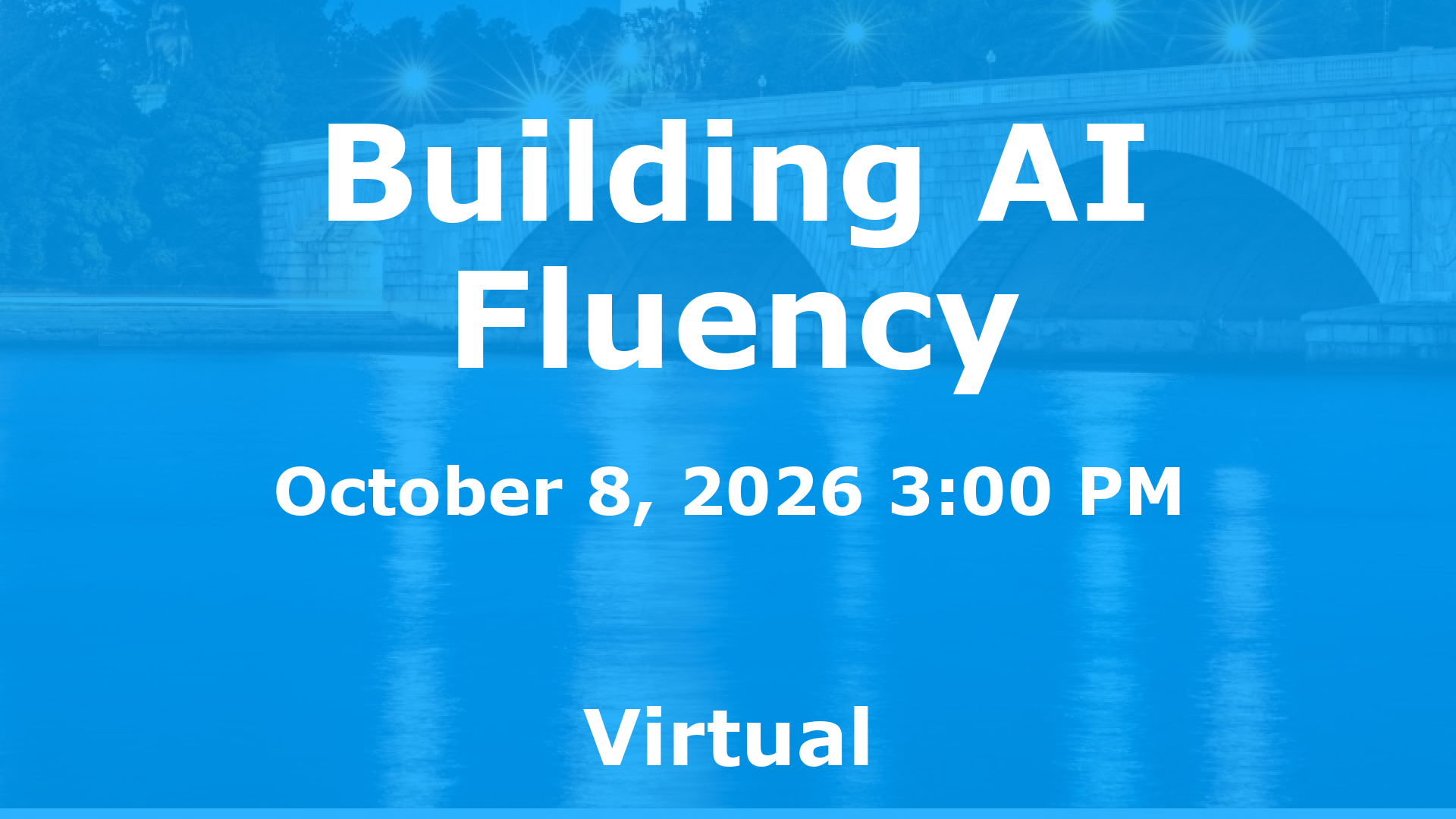 Building AI Fluency event image
